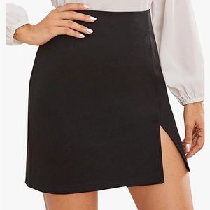 Split Hem Mini-Skirt